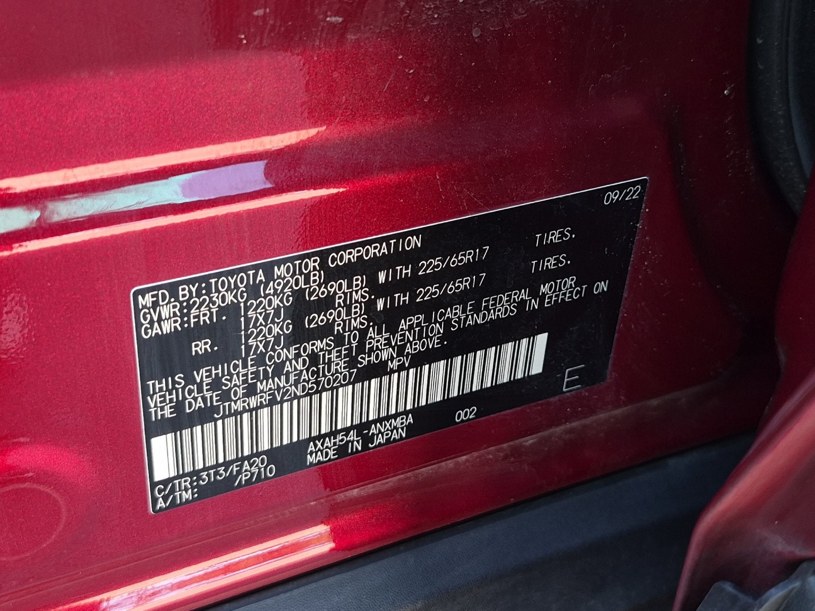 2022 Toyota RAV4 Hybrid XLE