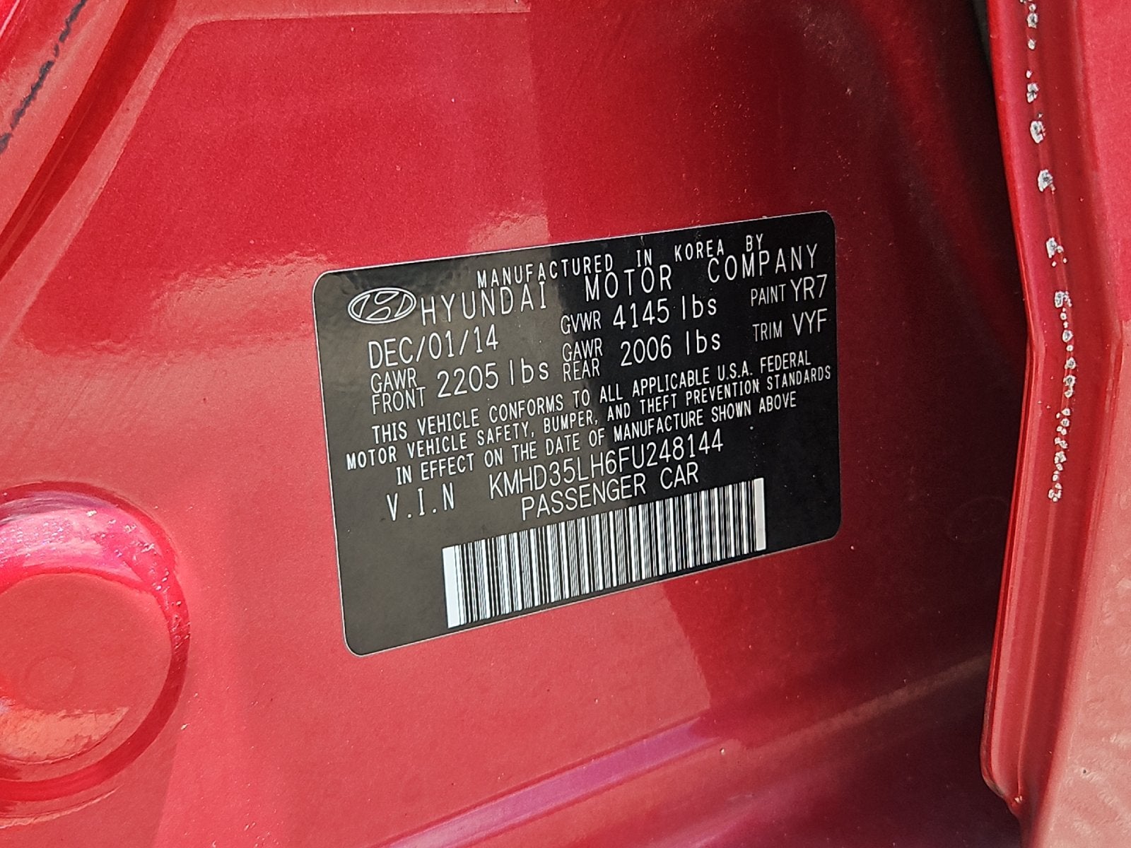 2015 Hyundai Elantra Base