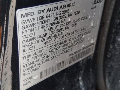2022 Audi Q8 55 Premium Plus quattro