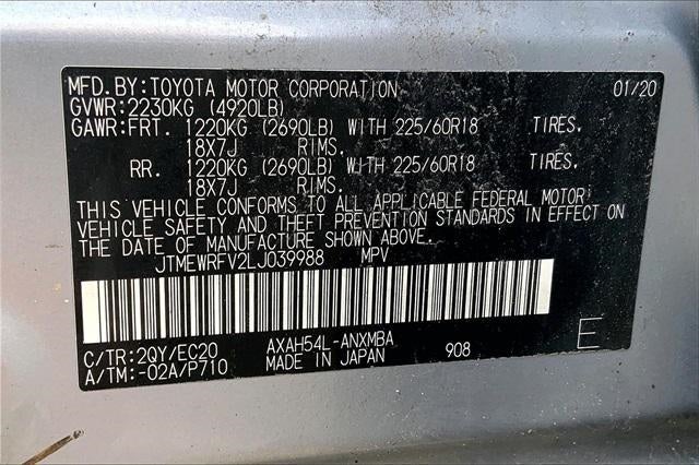 2020 Toyota RAV4 Hybrid XSE